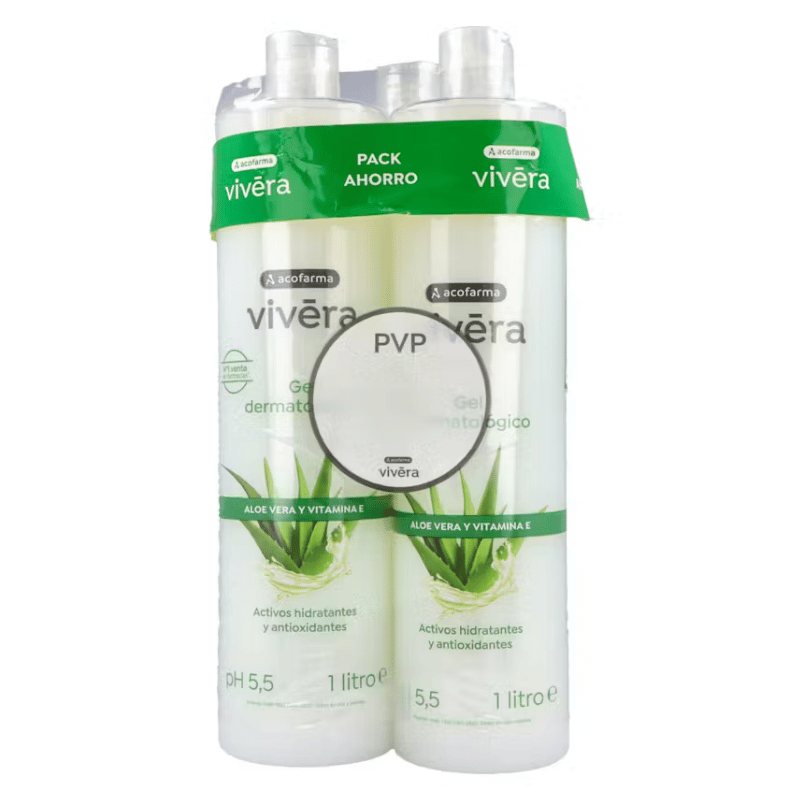 Acofar Vivera Gel Aloe + Vitamina E Triplo 3 x 1L – Hidratación y cuidado antioxidante